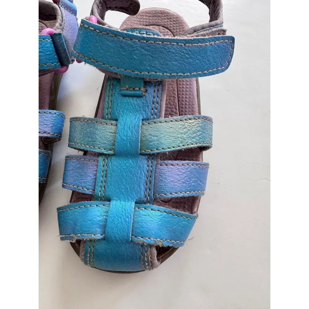 See Kai Run Paley II sandals in iridescent blue